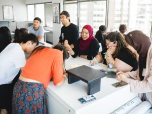Group of student planning