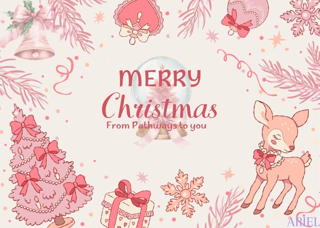 Holiday card artwork submission by Ariel from Hamilton (Compass Community Health)