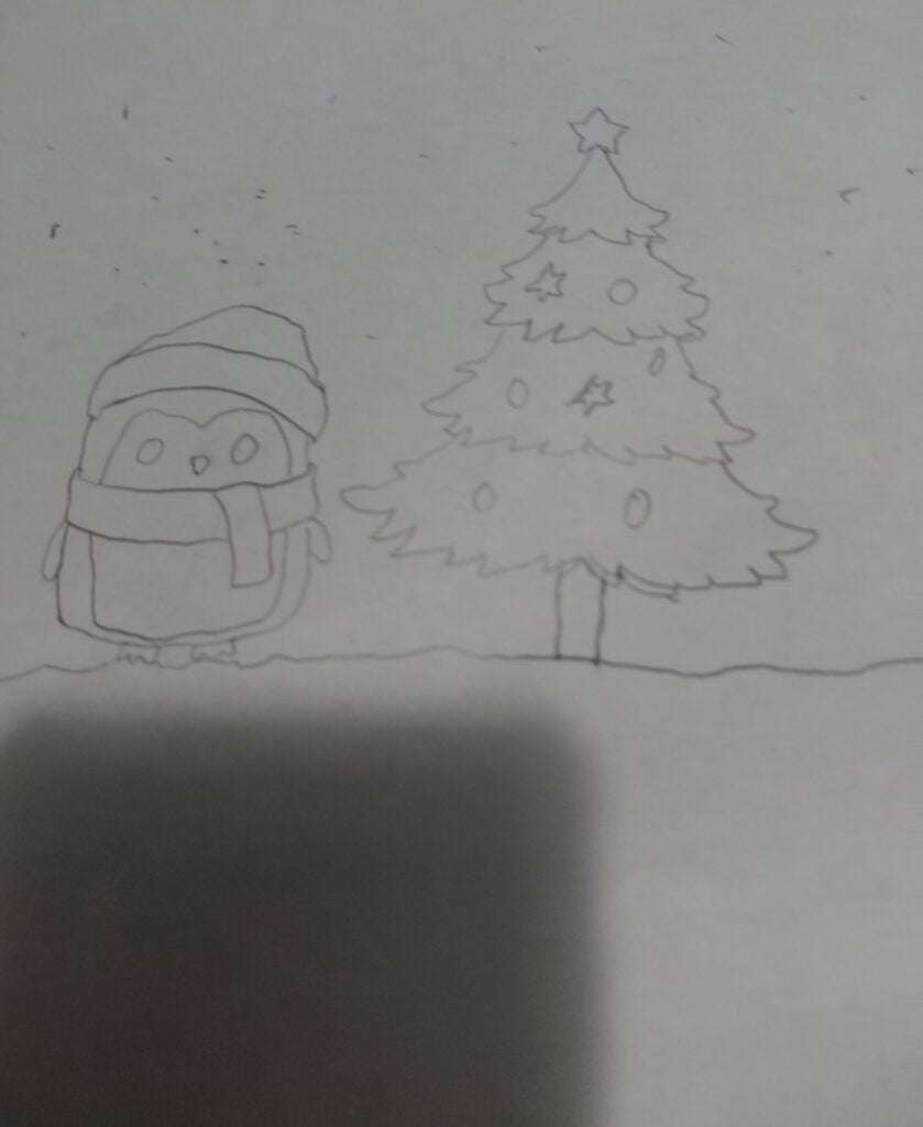 Holiday card artwork submission by Umar from Kitchener (Camino Wellbeing + Mental Health)