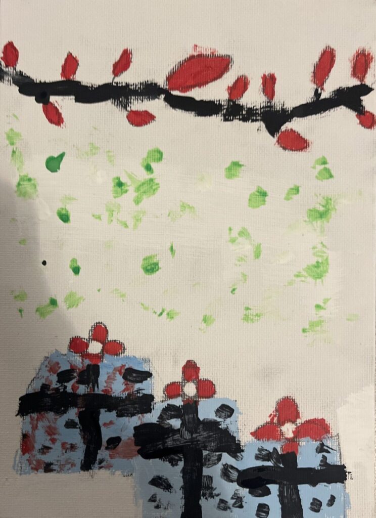 Holiday card artwork submission by Alissar from Spryfield, Halifax (Chebucto Connections)