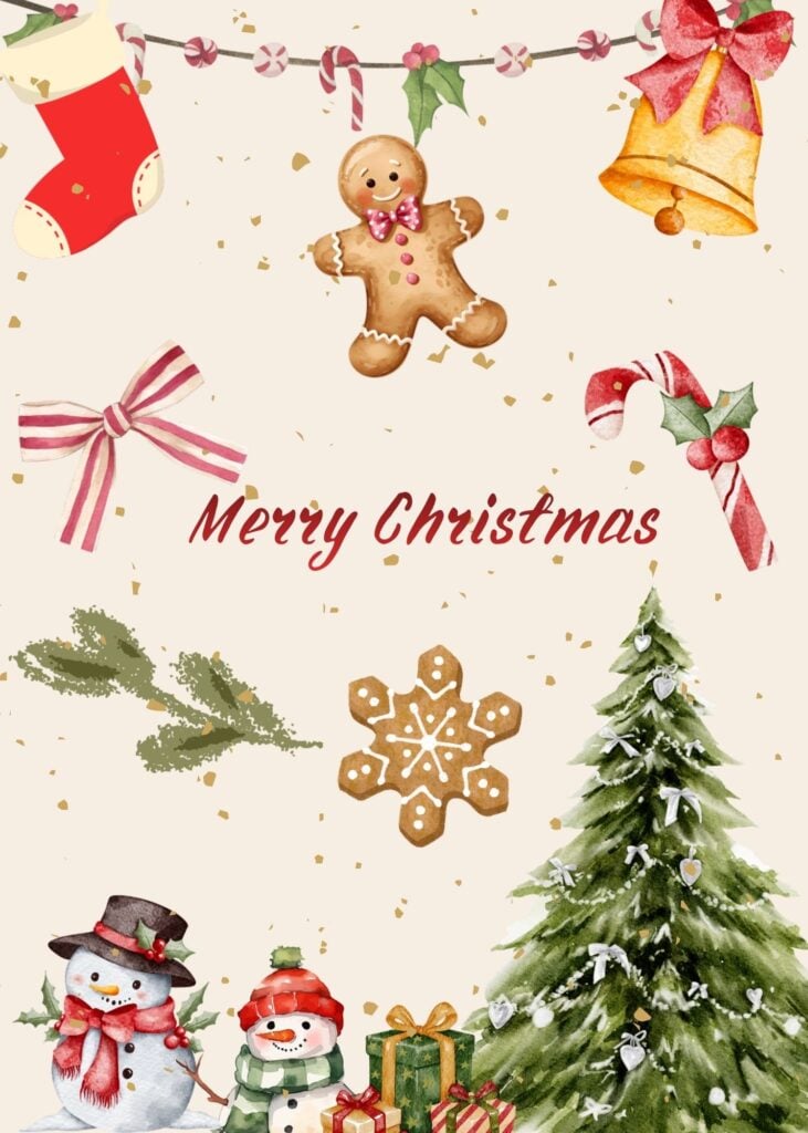 Holiday card artwork submission by Garliba Islam from Toronto, Scarborough Village (YouthLink)