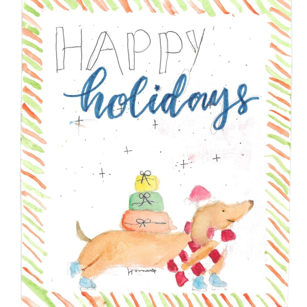 Holiday card artwork submission by Amreen from Toronto, Scarborough Village (YouthLink)