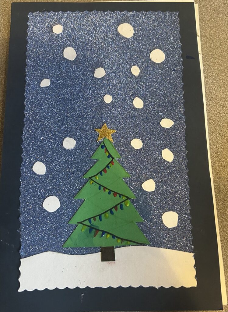 Holiday card artwork submission by Lillian from Spryfield, Halifax (Chebucto Connections)