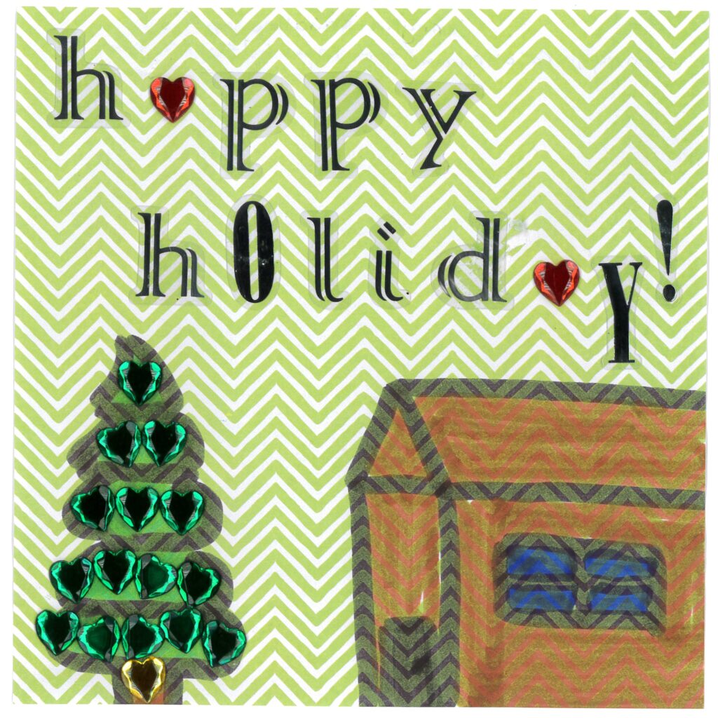 Holiday card artwork submission by Jennylia from Toronto, Scarborough Village (YouthLink)