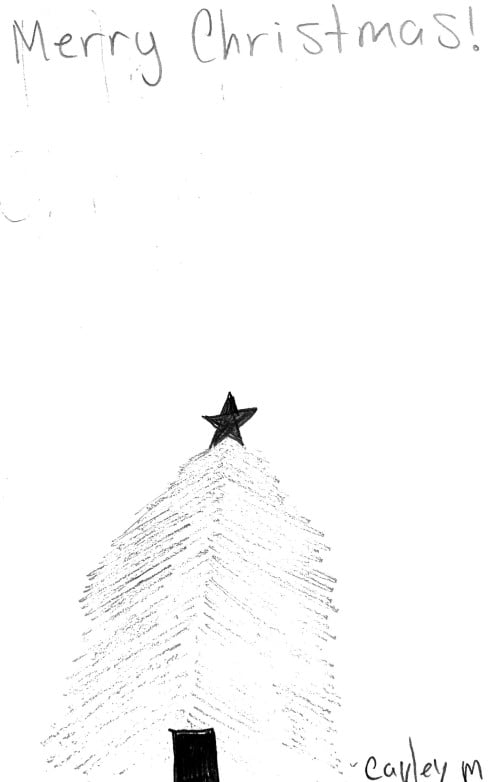 Holiday card artwork submission by Cayley from Spryfield, Halifax (Chebucto Connections)