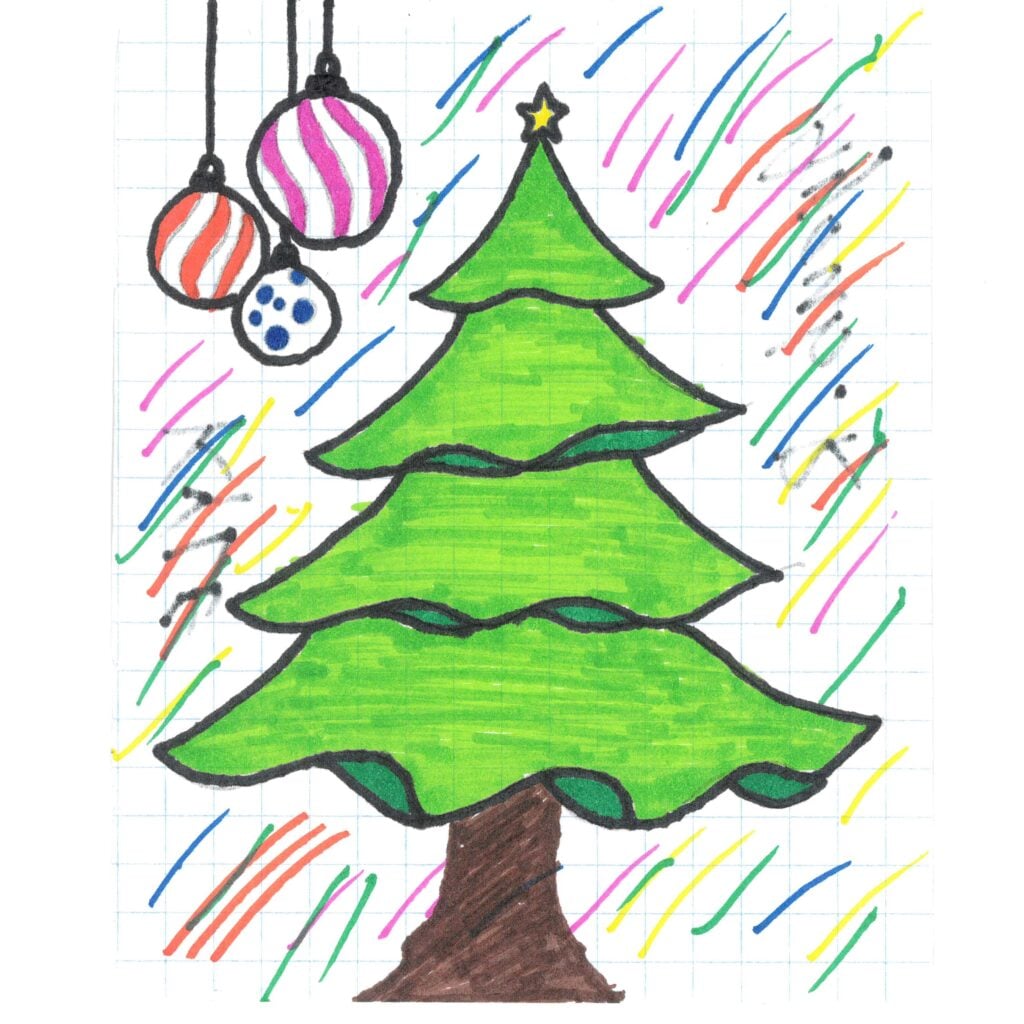 Holiday card artwork submission by Ayoub from Toronto, Scarborough Village (YouthLink)