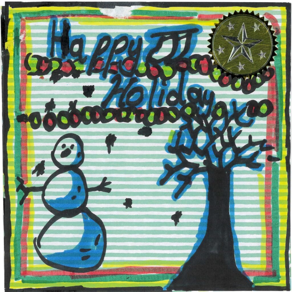 Holiday card artwork submission by Muhammad from Toronto, Scarborough Village (YouthLink)