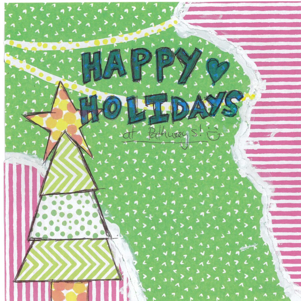 Holiday card artwork submission by Megan from Toronto, Scarborough Village (YouthLink)