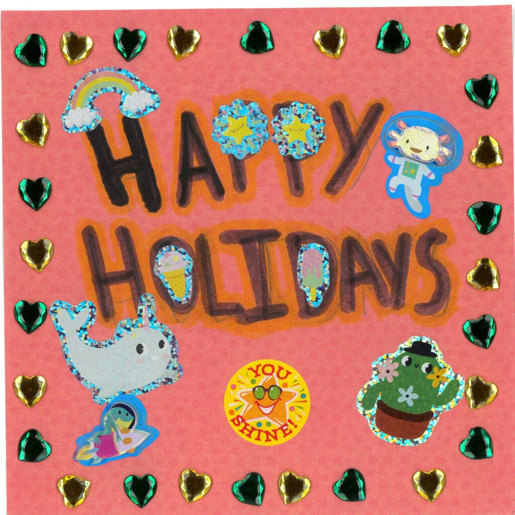 Holiday card artwork submission by Mohammed from Toronto, Scarborough Village (YouthLink)