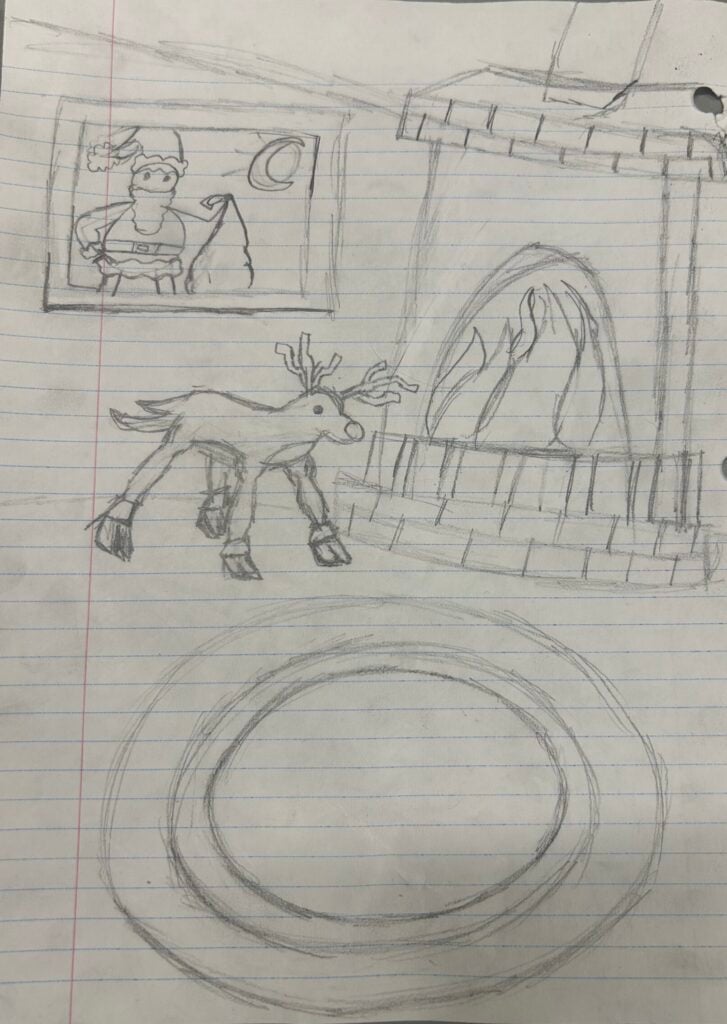 Holiday card artwork submission by Issabella from Winnipeg (Community Education Development Association - CEDA)