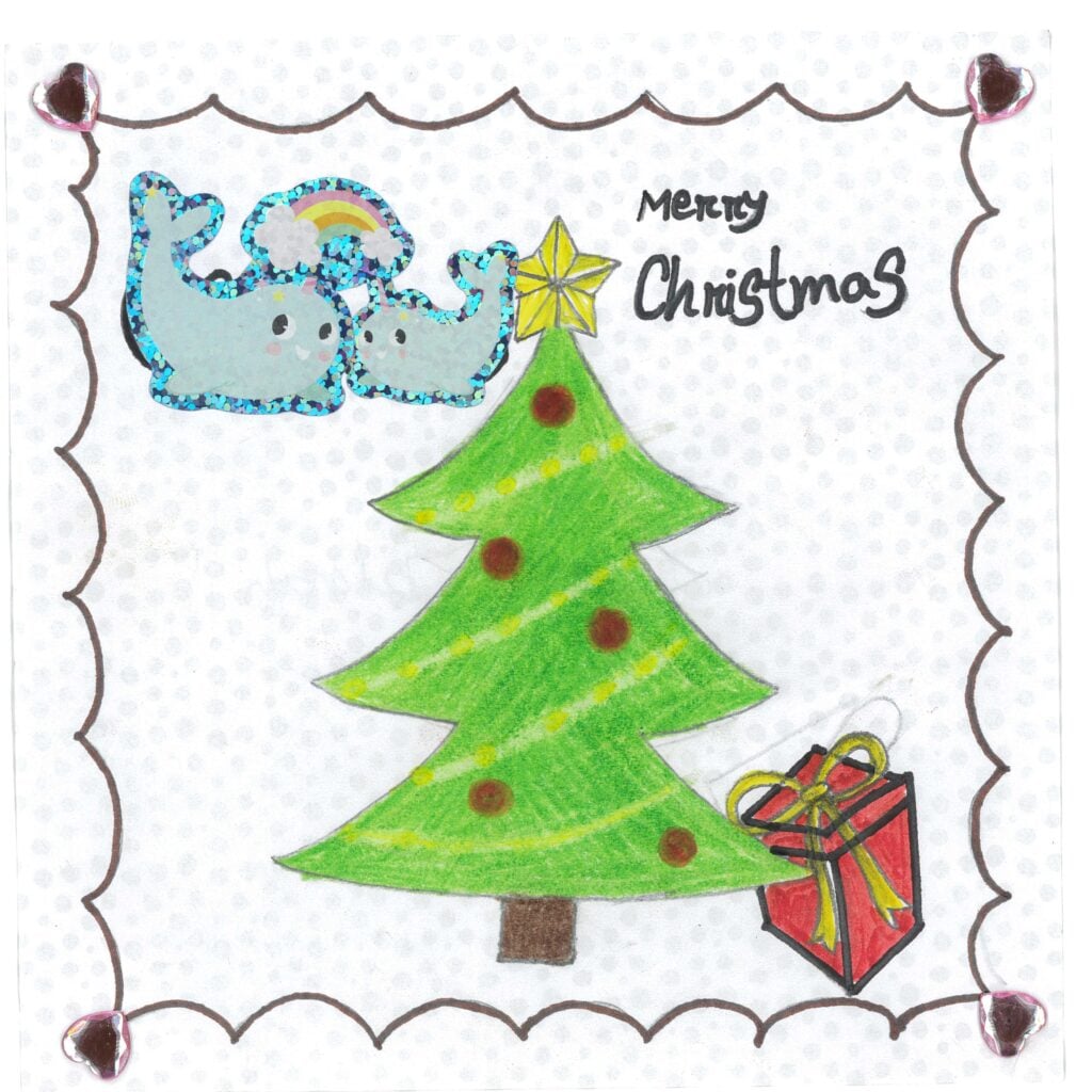 Holiday card artwork submission by Jubaida from Toronto, Scarborough Village (YouthLink)