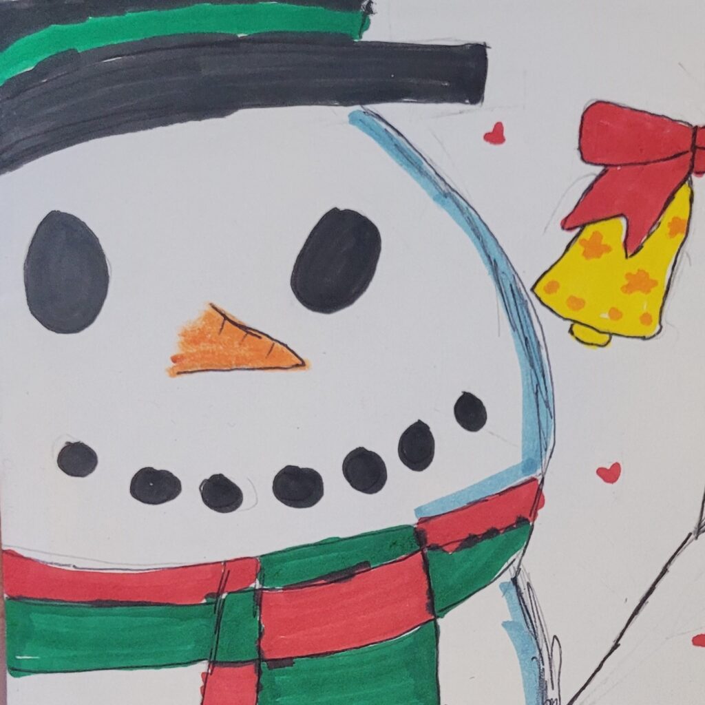 Holiday card artwork submission by Annette from Toronto, Scarborough Village (YouthLink)