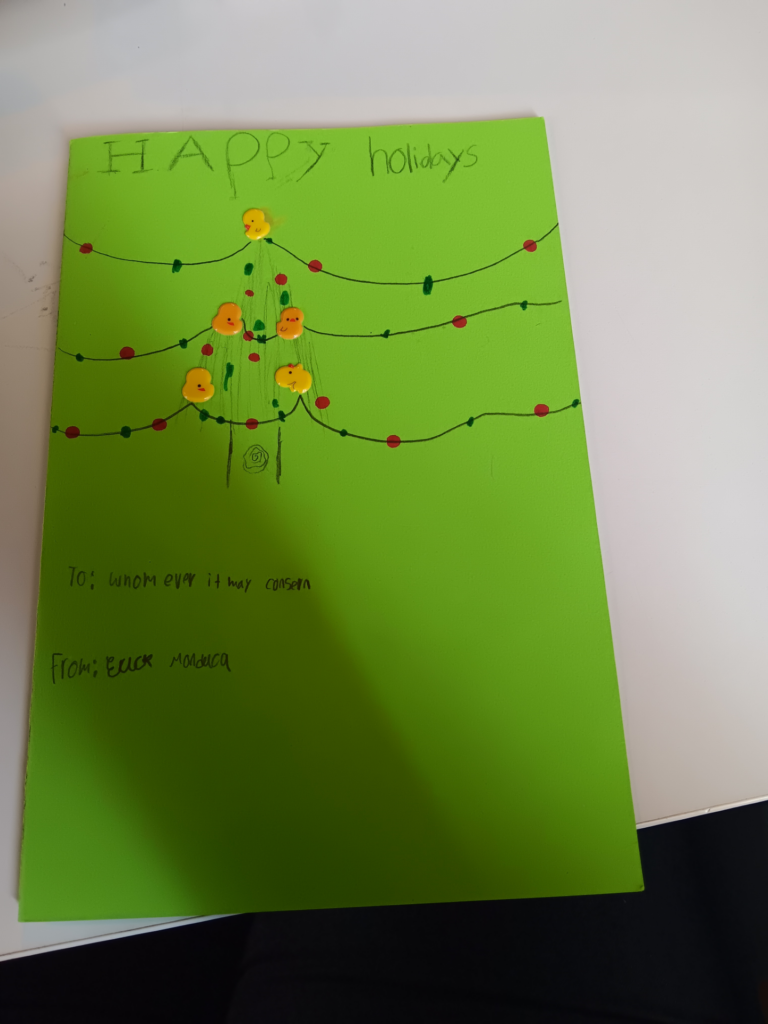 Holiday art from Eric from Spryfield